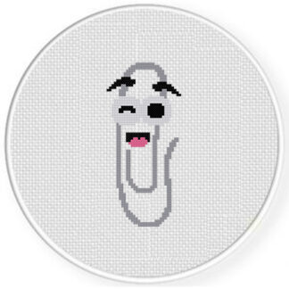 Helpful Paperclip Cross Stitch Pattern