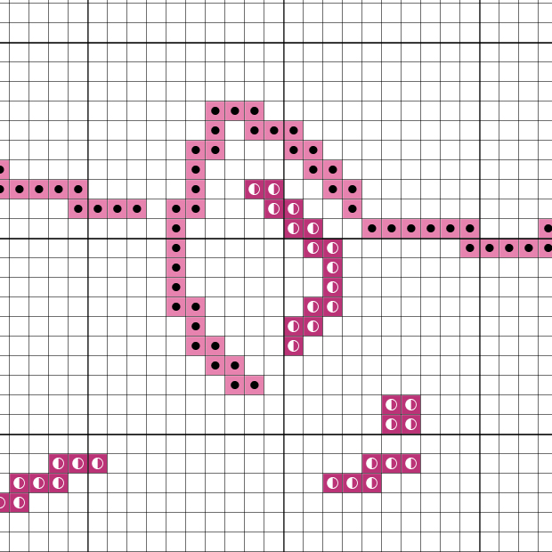 Pig Cross Stitch Pattern  Piggy's Picture Chart - Crealandia