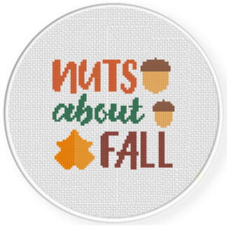 Nuts About Fall Cross Stitch Pattern