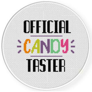Official Candy Taster Cross Stitch Pattern