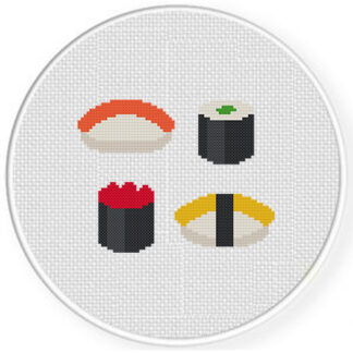 Sushi Galore Cross Stitch Pattern