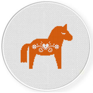 Swedish Pattern Horse Cross Stitch Pattern