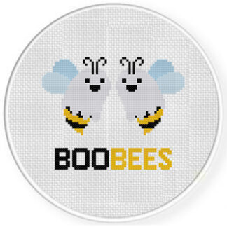 Boo Bees Cross Stitch Pattern