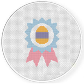 Egg Hunt Winner Ribbon Stitch Pattern