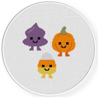 Halloween Candy Cuties Cross Stitch Pattern – Daily Cross Stitch