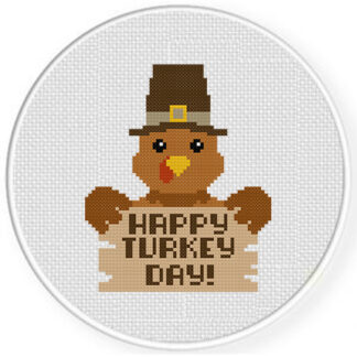Happy Turkey Day Stitch Pattern