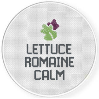 Lettuce Romaine Calm Cross Stitch Pattern