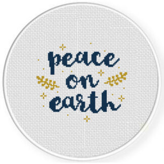 Peace On Earth Cross Stitch Pattern