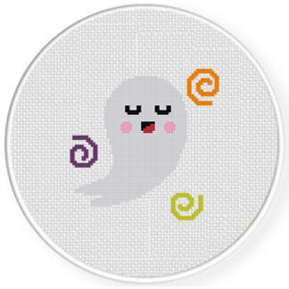 Sweet And Spooky Ghost Cross Stitch Pattern
