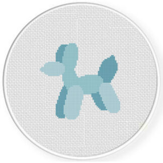 Balloon Dog Cross Stitch Pattern