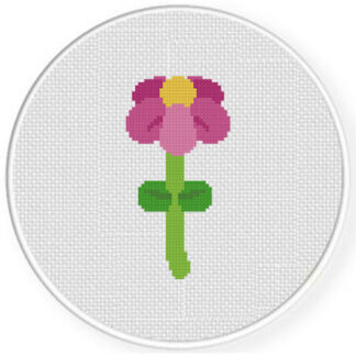 Balloon Flower Cross Stitch Pattern