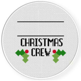 Family Name Christmas Crew Cross Stitch Pattern