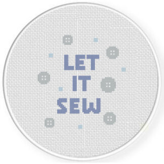 Let It Sew Cross Stitch Pattern