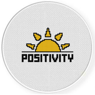 Positivity Cross Stitch Pattern