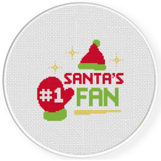 Santa's #1 Fan Cross Stitch Pattern