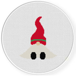 Sitting Gnome Cross Stitch Pattern