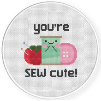 You're Sew Cute Cross Stitch Pattern