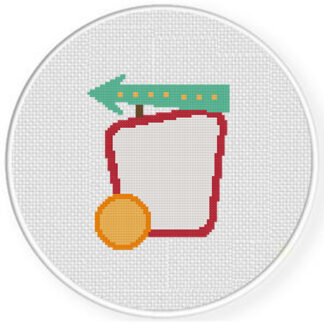 Arrow Vintage Sign Cross Stitch Pattern