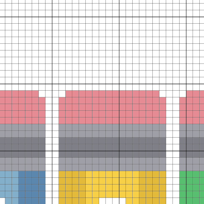 Colorful Pencil Cross Stitch Pattern – Daily Cross Stitch