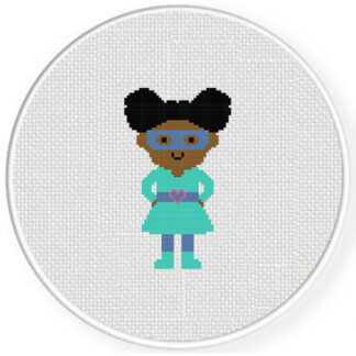 Hero Girl Cross Stitch Pattern