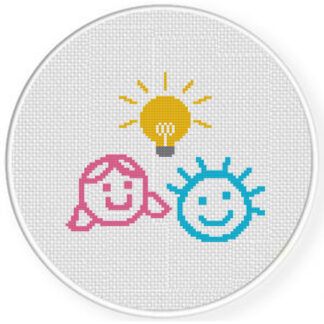 Kids Idea Cross Stitch Pattern