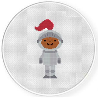 Knight Costume Cross Stitch Pattern