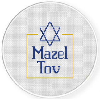 Mazel Tov Cross Stitch Pattern