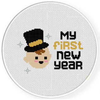My First New Year Cross Stitch Pattern