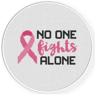 No One Fights Alone Cross Stitch Pattern