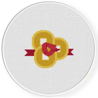 Three Chinese Lucky Coins Cross Stitch Pattern