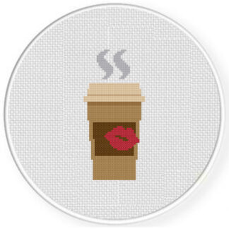 Coffee Kiss Cross Stitch Pattern