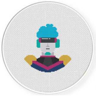 Cyborg Cross Stitch Pattern
