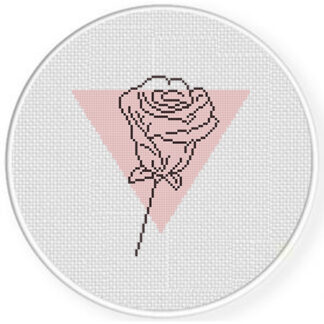 Flower Triangle Cross Stitch Pattern