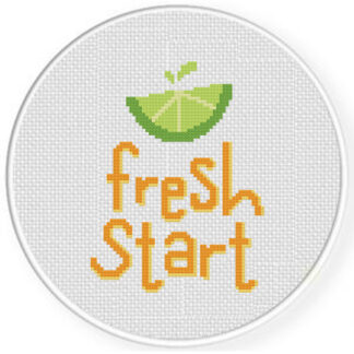 Fresh Start Cross Stitch Pattern