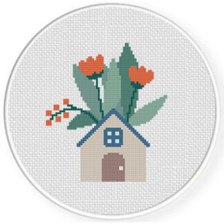 House Plant Cross Stitch Pattern