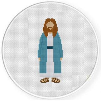 Jesus Christ Cross Stitch Pattern