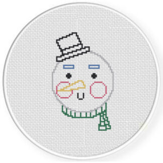 Mr. Snowman Cross Stitch Pattern