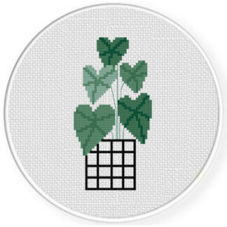 Philodendron Cross Stitch Pattern