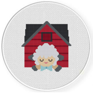Barn Sheep Cross Stitch Pattern
