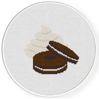 Cookies And Cream Cross Stitch Pattern