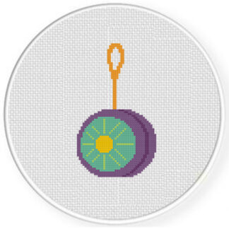 Yoyo Toy Cross Stitch Pattern