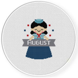 August Maiden Cross Stitch Pattern