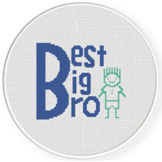 Best Big Bro Cross Stitch Pattern