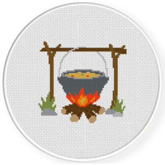 Campfire Stew Cross Stitch Pattern