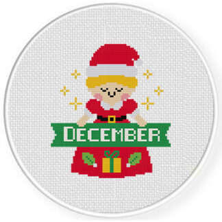 December Maiden Cross Stitch Pattern