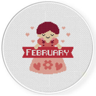 February Maiden Cross Stitch Pattern