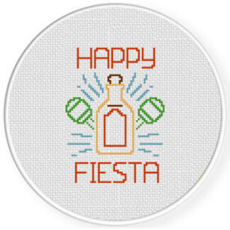 Happy Fiesta Cross Stitch Pattern