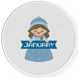 January Maiden Cross Stitch Pattern