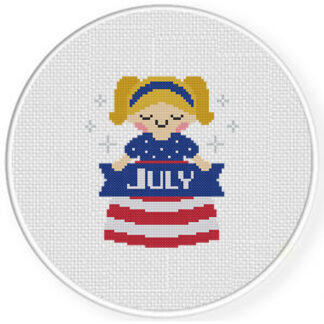 July Maiden Cross Stitch Pattern