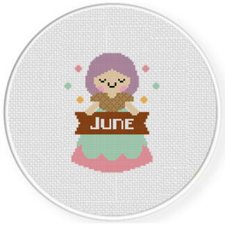June Maiden Cross Stitch Pattern